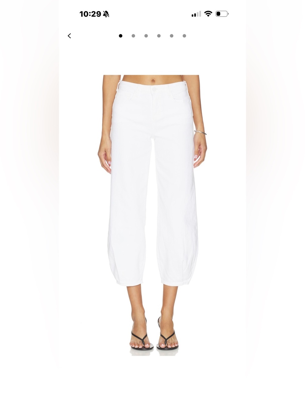 L’Agence Size 28 Krista Tapered Leg Pant in Blanc